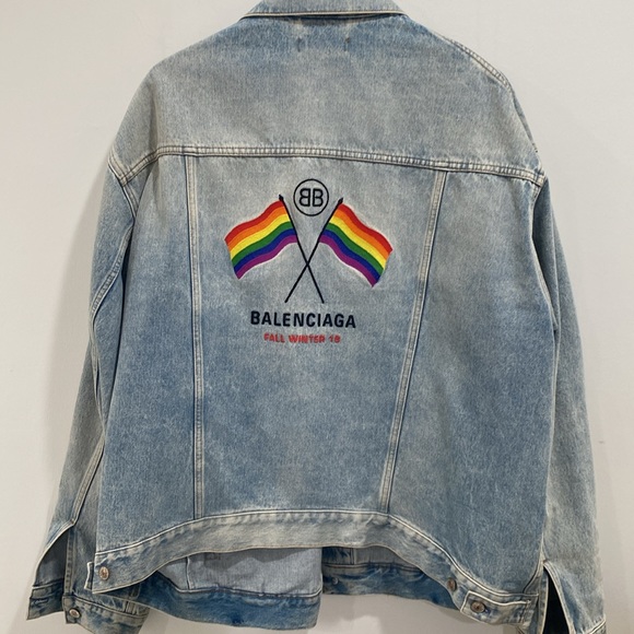 Balenciaga denim jaket  good condition - Picture 6 of 10